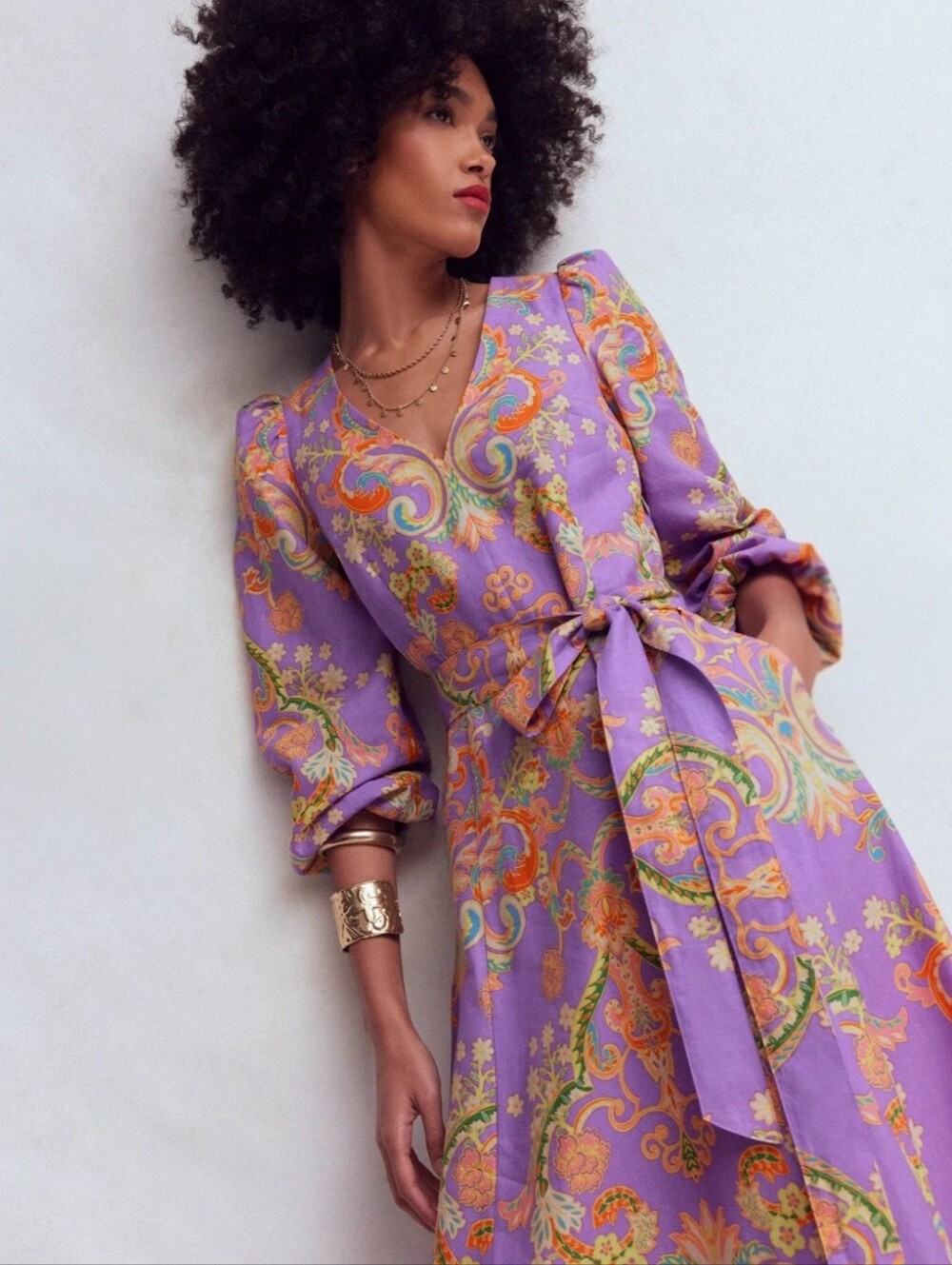 Boden Florence Linen Blend Dress - Enchanting Bouquet NWT